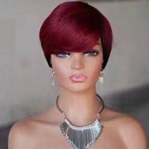 T1B/99J# HUMAN HAIR PIXIE WIGS